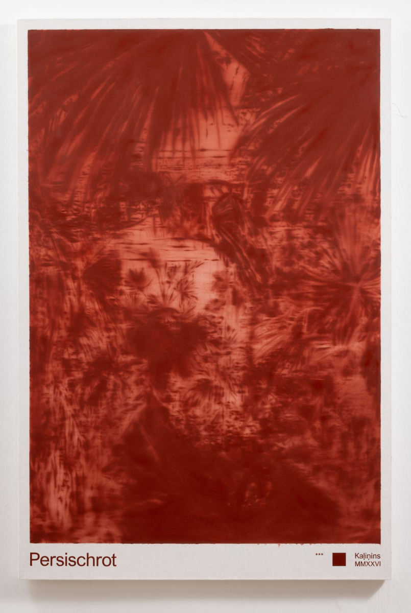 Persijas sarkanais Nr. 2 | Persian Red No. 2, 2026. Lins, eļļa | Oil on linen canvas, 120 × 80 × 3 cm.